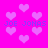 Pixelated pink background with scattered light pink hearts and blue text reading "JOE JONAS" repeated twice horizontally.