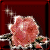 identical pink rose icons with green leaves on a dark red background, overlaid with partially visible white text reading 'Thank You', 'Patt', 'Patti', 'Great', 'Tuto', 'Tutorial' in a decorative script font