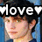 Six display a person in various poses with repeated 'love' text and heart symbols overlaid on different backgrounds