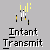 Pixelated animation of a yellow and white object with motion trails above it, transitioning to a static pose holding a glowing sphere.