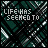 A 3x2 contact sheet of pixelated animated frames showing text animation on a dark green and white geometric background with visible dithering patterns.