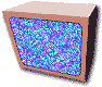 Four identical pixelated blue screens within brown-framed monitors on a gray background, arranged in two of two