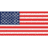 A 2x2 contact sheet of a static animated icon featuring the American flag and patriotic text across four quadrants with gray background transparency.