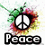 Four quadrant with peace symbol, pink heart, ampersand, and smiley face icons each paired with text labels