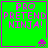 Green square with pink text "PRO PRETEND NINJA!" and a small pink pixelated spaceship icon in the bottom-right corner of each quadrant.