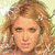 six pixelated images showing a woman with varying hair colors and expressions, including blonde curls, dark waves, and a blue headband