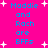 Bright pink background with blue text reading "Maddie and Rach are BFFs" repeated in four quadrants, surrounded by white star shapes.