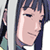 Static pixel art icon of a character with dark blue hair and light skin, partially visible in profile view against a white background.