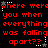 Red pixelated text repeats 'Where were you when everything was falling apart??' across a black background with white stars and dotted lines.