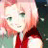 Pixelated static image of a character with light hair and green eyes wearing red clothing against a dark background.