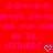 Red background with pink pixelated text and heart symbols repeating across the image.