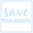 19 blue-toned pixel art icons displaying 'save your breath' text with varying small symbols below the phrase