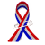 Six animated frames of a red, white, and blue striped ribbon icon arranged in a 3x2 contact sheet with subtle frame-to-frame variations.