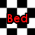 Red text on black and white checkered background displays 'Bed' plus 'Jab' equals 'BFFs' with red symbols.