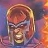 Pixelated close-up of a character with light brown hair and a red headband, set against a multicolored gradient background.