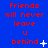 Blue background with red text reading 'Friends will never leave u behind' and small white star symbols in a