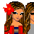 Pixel art contact sheet showing a 4x4 grid of animated frames featuring cartoon girls with long brown hair, red accents, and text phrases about friendship.