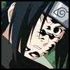 Animated sequence of a character with black hair and forehead protector showing facial expressions changing from neutral to distressed.