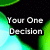 A four- displays text fragments over a green and black abstract background with light blue accents