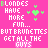 A static image with a bright pink background displaying repeated text and small green symbols in pixelated style.
