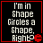 Four identical display white pixelated text on black backgrounds with red borders, each containing a red pixelated shape on the right