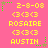 Pixelated pink background with yellow text and green star accents arranged in a pattern, showing repeated names and dates with consistent visual elements across observations