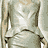 A woman in a form-fitting dress appears in multiple cropped views showing different body parts and facial expressions.
