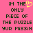 Pixelated text on pink background with yellow heart symbol replacing 'O' in 'ONLY', split into two identical halves showing full phrase.