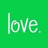 Green background divided into four quadrants with white pixelated text reading 'love.', 'Is that to much to', and 'ask for' across three sections.