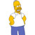Pixelated character with yellow skin, brown hair, and a white shirt holding two large golden dollar signs against a plain background.