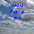Blue pixelated text reads 'You have me' and 'floating in the clouds' over a cloudy sky background with two blue heart symbols below.