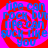 A static image with a red and pink spiral background, blue text repeating 'ripe can rock but ripe can suck like you' in a circular pattern.