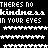 Animated sequence of text and symbols on black background with color variations in letters and shapes.