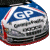 Animated contact sheet showing sequential frames of a racing car icon with visible number 44 and partial GP logo, transitioning from full vehicle to stylized number on blue background.