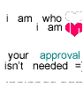 Static pixel art icon with text and heart symbols on white background.