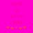 Bright pink background with pixelated text "OMG I Love you" and five red star-like symbols below, displayed in two identical side-by-side