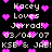 Pixelated text and pink hearts on black background with animated heart movement.