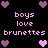 Pixelated text and heart symbols on a black background, with alternating pink and purple hearts and repeated phrases.