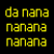 Yellow pixelated text and symbols on black background with Batman logo below, animated sparkles around text.