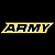 A contact sheet of two animated frames showing a pixelated 'ARMY' logo on black background and a diagonal 'CoolBuddy.com' text on blue-gray gradient background.