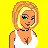 Pixel art buddy icon featuring a blonde woman in a white top with black choker against yellow background, text "NICOLE-" visible on right side.