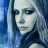 A pixelated contact sheet of two frames from an animated icon featuring a woman with long light hair against a blue background, with the name "Avril" in stylized text.