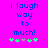 Pixelated text on bright pink background with green and gray symbols below, showing two identical frames side-by-side.