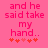 Pink background with pixelated text and heart symbols, showing two identical frames side-by-side.