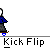 Pixelated character in blue shirt and gray pants performing skateboard tricks on a light gray background with repeated text below.