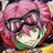 Pixelated anime-style character with pink hair and glasses on left, black background with white text "Anime IM" and stylized "cOm" logo on right.