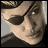 A pixelated character with an eyepatch and patterned headband appears in three views: two side-by-side top views and one bottom-right view, with text reading SKY CAPTAIN .COM below.