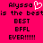 Pixelated text on bright pink background with white heart symbol replacing 'o' in name.