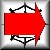 Static pixel art icon featuring a red rectangular shape with black structural elements and brown accents on the right side.