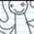 Four stick-figure characters on lined paper background, each with distinct facial expressions and features.
